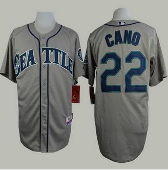 Seattle Mariners #22 Robinson Cano Grey Cool Base Stitched Baseball Jersey Seattle Mariners #22 Robinson Cano Grey Cool Base Stitched Baseball Jersey