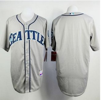 Seattle Mariners Blank Grey Cool Base Stitched Baseball Jersey Seattle Mariners Blank Grey Cool Base Stitched Baseball Jersey
