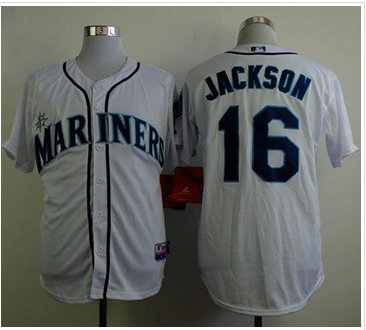 Seattle Mariners #16 Austin Jackson White Cool Base Stitched Baseball Jersey Seattle Mariners #16 Austin Jackson White Cool Base Stitched Baseball Jersey