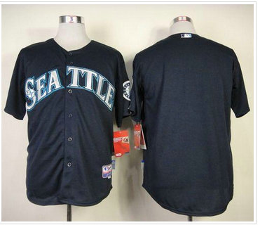 Seattle Mariners Blank Navy Blue Cool Base Baseball Jersey Seattle Mariners Blank Navy Blue Cool Base Baseball Jersey