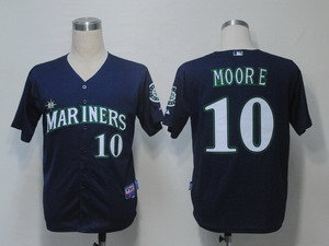 MLB Jerseys Seattle Mariners 10 Moore Blue Cool Base MLB Jerseys Seattle Mariners 10 Moore Blue Cool Base