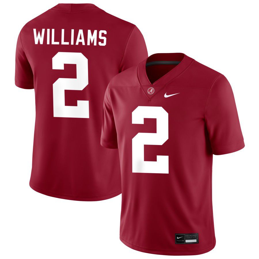 Men's Alabama Crimson Tide #2 Ryan Williams Red Stitched Football Jersey Men's Alabama Crimson Tide #2 Ryan Williams Red Stitched Football Jersey