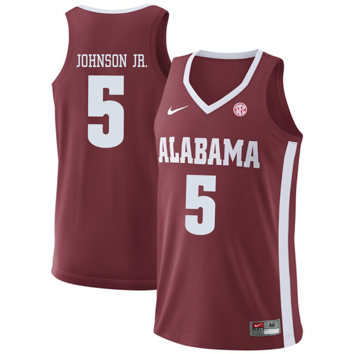 Alabama Crimson Tide #5 Avery Johnson Jr. Red College Basketball Jersey Alabama Crimson Tide #5 Avery Johnson Jr. Red College Basketball Jersey