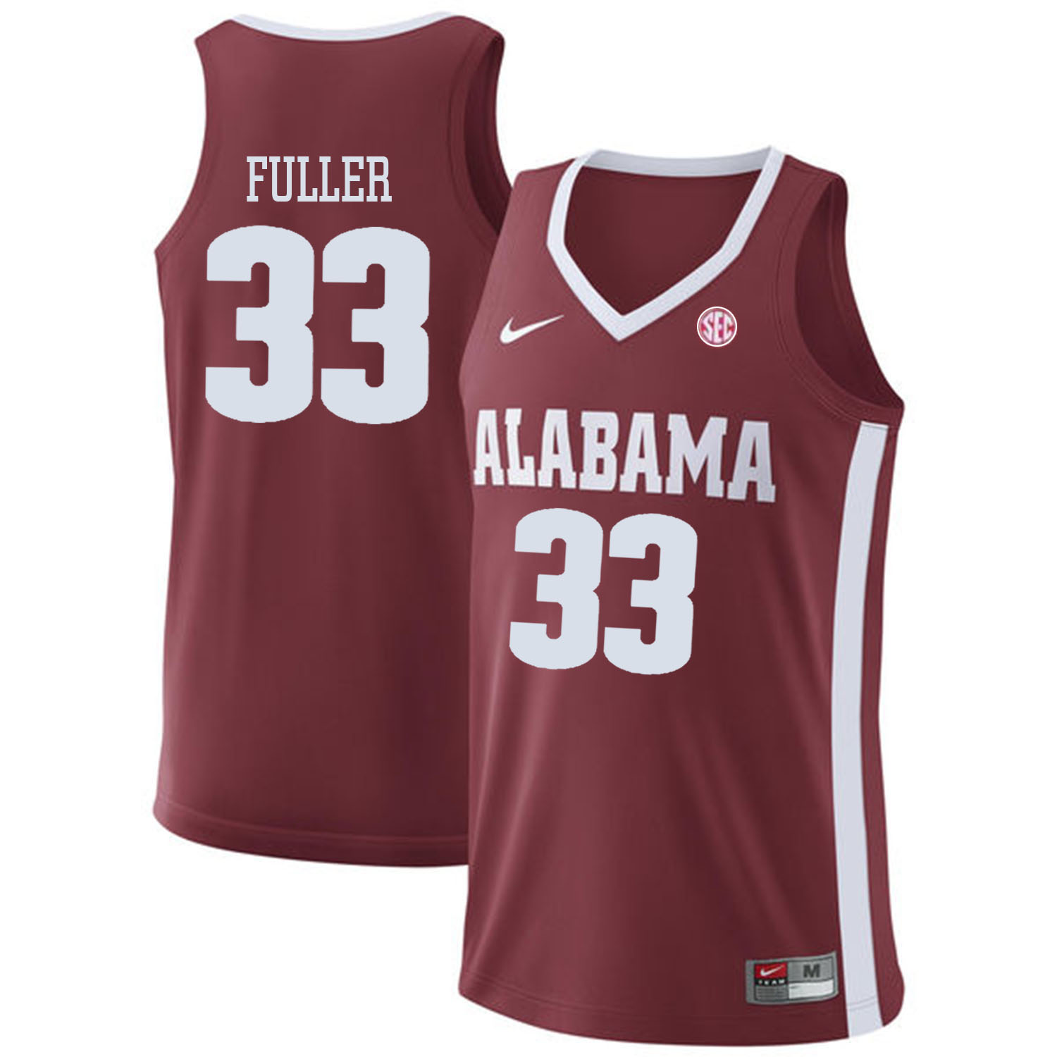 Alabama Crimson Tide #33 Landon Fuller Red College Basketball Jersey Alabama Crimson Tide #33 Landon Fuller Red College Basketball Jersey
