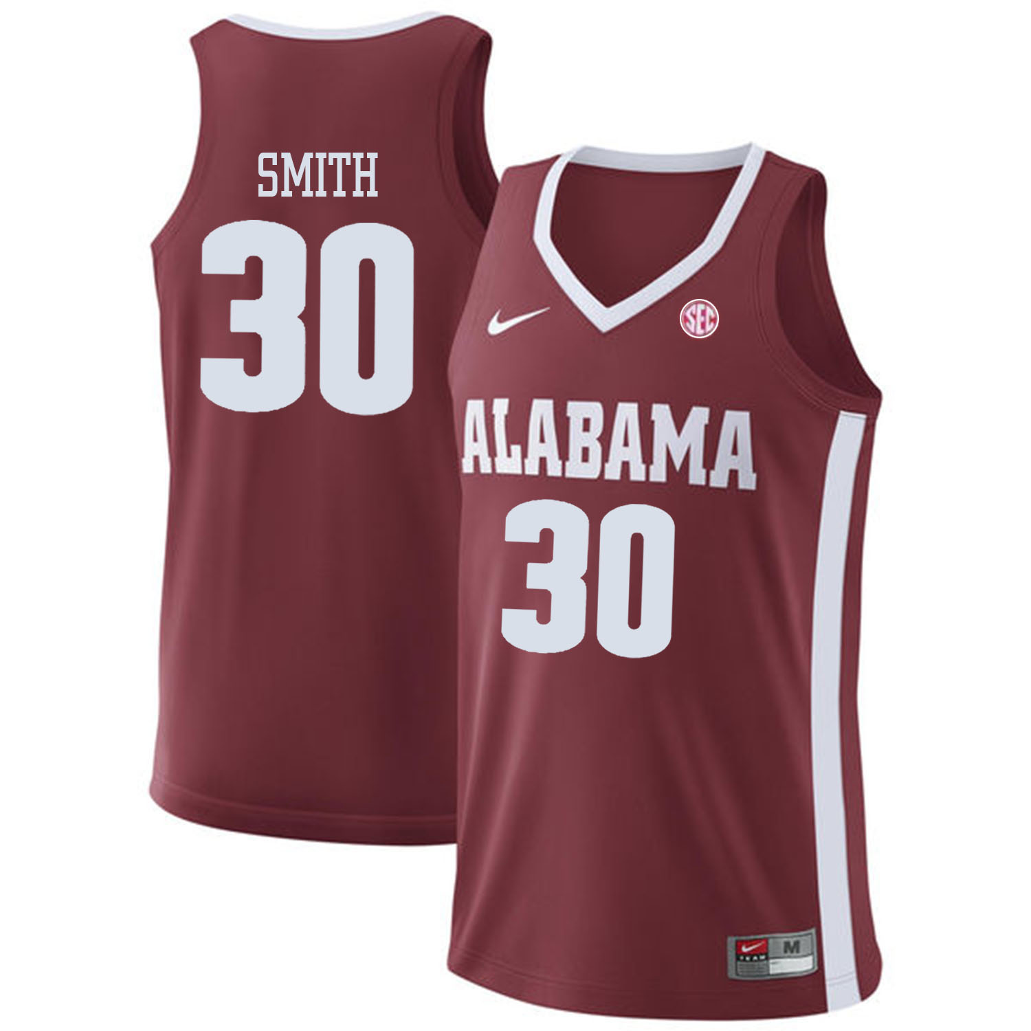 Alabama Crimson Tide #30 Galin Smith Red College Basketball Jersey Alabama Crimson Tide #30 Galin Smith Red College Basketball Jersey