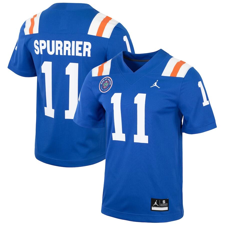 Men's Florida Gators #11 Steve Spurrier Royal Stitched Jersey Men's Florida Gators #11 Steve Spurrier Royal Stitched Jersey