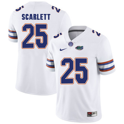 Florida Gators White Jordan Scarlett Football Player Performance Jersey Florida Gators White Jordan Scarlett Football Player Performance Jersey