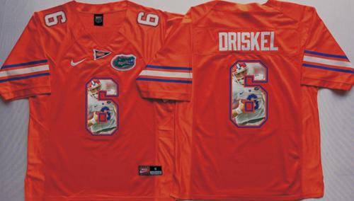 Gators #6 Jeff Driskel Orange Player Fashion Stitched NCAA Jersey Gators #6 Jeff Driskel Orange Player Fashion Stitched NCAA Jersey
