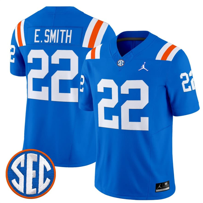 Men's Florida Gators #22 Emmitt Smith Royal '1960s Throwback' F.U.S.E. Vapor Limited Stitched Football Jersey Men's Florida Gators #22 Emmitt Smith Royal '1960s Throwback' F.U.S.E. Vapor Limited Stitched Football Jersey