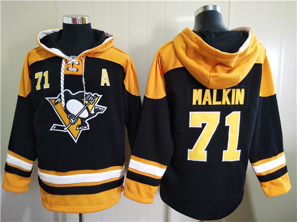 Men's Pittsburgh Penguins #71 Evgeni Malkin Black Ageless Must-Have Lace-Up Pullover Men's Pittsburgh Penguins #71 Evgeni Malkin Black Ageless Must-Have Lace-Up Pullover