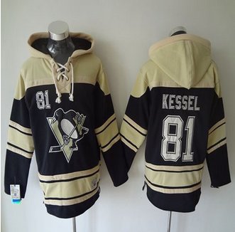 Pittsburgh Penguins #81 Phil Kessel Black Sawyer Hooded Sweatshirt Stitched NHL jersey Pittsburgh Penguins #81 Phil Kessel Black Sawyer Hooded Sweatshirt Stitched NHL jersey