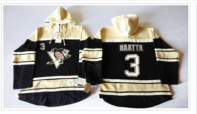 Pittsburgh Penguins #3 Olli Maatta Black Sawyer Hooded Sweatshirt Stitched NHL Jersey Pittsburgh Penguins #3 Olli Maatta Black Sawyer Hooded Sweatshirt Stitched NHL Jersey