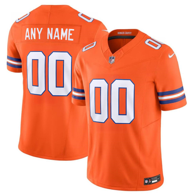 Men's Denver Broncos Active Player Custom Orange F.U.S.E. Mile High Collection 1977 Throwback Vapor Limited Stitched Football Jersey Men's Denver Broncos Active Player Custom Orange F.U.S.E. Mile High Collection 1977 Throwback Vapor Limited Stitched Football Jersey