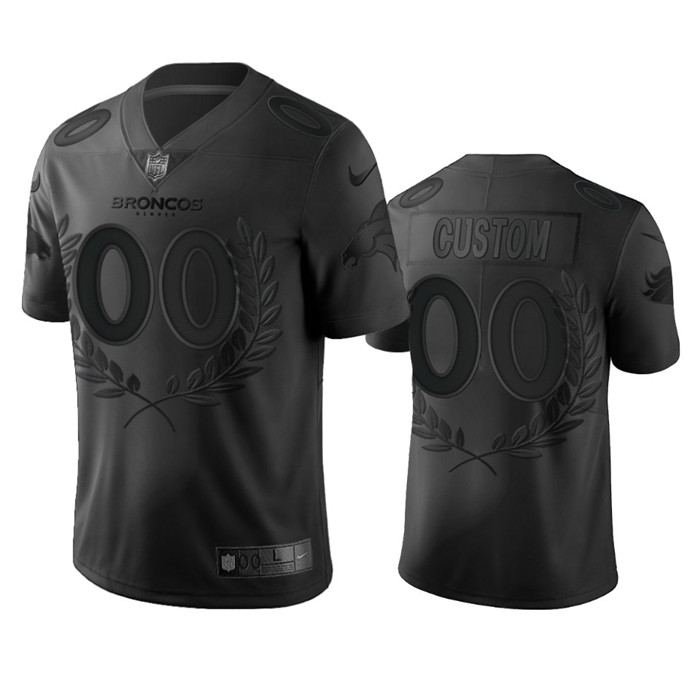 Denver Broncos Custom Men's Nike Black NFL MVP Limited Edition Jersey Denver Broncos Custom Men's Nike Black NFL MVP Limited Edition Jersey