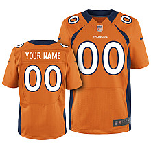 Nike Denver Broncos Customized Elite Orange Jersey Nike Denver Broncos Customized Elite Orange Jersey
