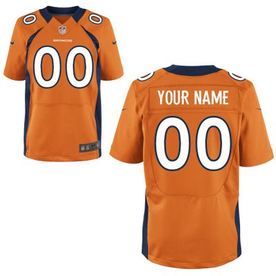 Men's Nike Denver Broncos Customized Elite Team Color Jerseys Men's Nike Denver Broncos Customized Elite Team Color Jerseys