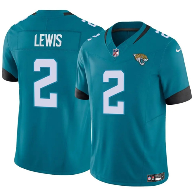 Men's Jacksonville Jaguars #2 Jourdan Lewis Teal 2025 F.U.S.E. Prowler Throwback Vapor Limited Stitched Football Jersey Men's Jacksonville Jaguars #2 Jourdan Lewis Teal 2025 F.U.S.E. Prowler Throwback Vapor Limited Stitched Football Jersey