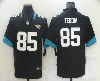 Men's Jacksonville Jaguars #85 Tim Tebow Black 2021 Vapor Untouchable Stitched NFL Nike Limited Jersey Men's Jacksonville Jaguars #85 Tim Tebow Black 2021 Vapor Untouchable Stitched NFL Nike Limited Jersey