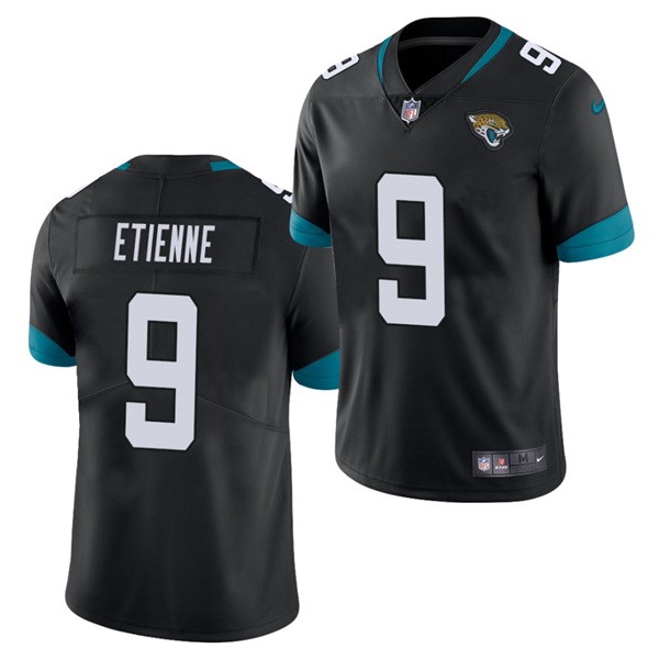 Nike Jaguars 9 Travis Etienne Black 2021 Draft Vapor Limited Jersey Nike Jaguars 9 Travis Etienne Black 2021 Draft Vapor Limited Jersey