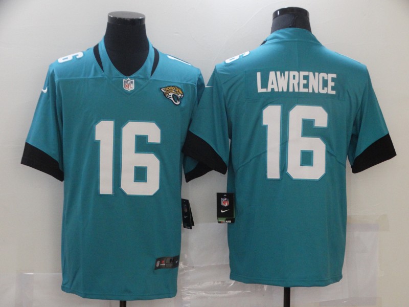 Jaguars #16 Trevor Lawrence Teal Vapor Limited Jersey Jaguars #16 Trevor Lawrence Teal Vapor Limited Jersey