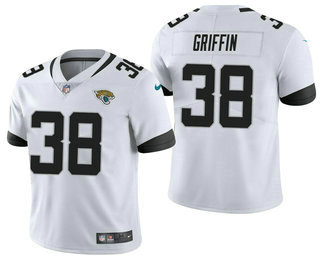Men's Jacksonville Jaguars #38 Shaquill Griffin White 2021 Vapor Untouchable Stitched NFL Nike Limited Jersey Men's Jacksonville Jaguars #38 Shaquill Griffin White 2021 Vapor Untouchable Stitched NFL Nike Limited Jersey