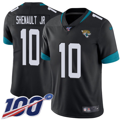 Nike Jaguars #10 Laviska Shenault Jr. Black Team Color Men's Stitched NFL 100th Season Vapor Untouchable Limited Jersey Nike Jaguars #10 Laviska Shenault Jr. Black Team Color Men's Stitched NFL 100th Season Vapor Untouchable Limited Jersey