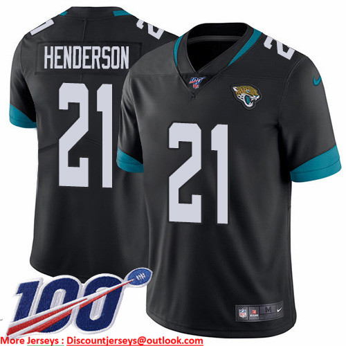 Nike Jaguars #21 C.J. Henderson Black Team Color Men's Stitched NFL 100th Season Vapor Untouchable Limited Jersey Nike Jaguars #21 C.J. Henderson Black Team Color Men's Stitched NFL 100th Season Vapor Untouchable Limited Jersey