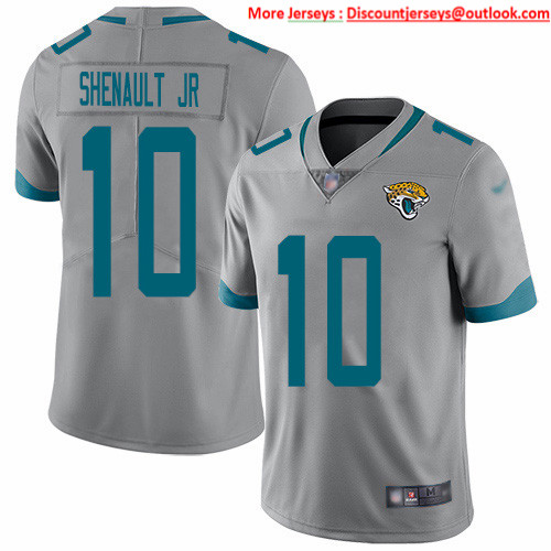 Nike Jaguars #10 Laviska Shenault Jr. Silver Men's Stitched NFL Limited Inverted Legend Jersey Nike Jaguars #10 Laviska Shenault Jr. Silver Men's Stitched NFL Limited Inverted Legend Jersey