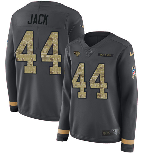 Nike Jaguars #44 Myles Jack Anthracite Salute to Service Nike Jaguars #44 Myles Jack Anthracite Salute to Service