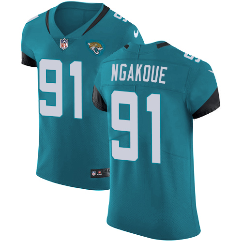 Nike Jaguars #91 Yannick Ngakoue Teal Green Alternate Men's Stitched NFL Vapor Untouchable Elite Jersey Nike Jaguars #91 Yannick Ngakoue Teal Green Alternate Men's Stitched NFL Vapor Untouchable Elite Jersey