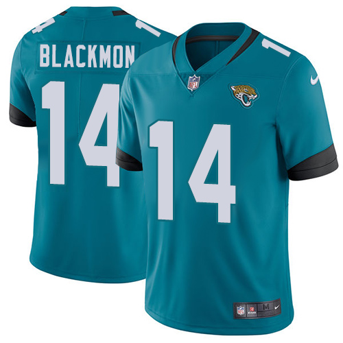 Nike Jaguars #14 Justin Blackmon Teal Green Alternate Men's Stitched NFL Vapor Untouchable Limited Jersey Nike Jaguars #14 Justin Blackmon Teal Green Alternate Men's Stitched NFL Vapor Untouchable Limited Jersey