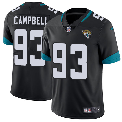 Nike Jaguars #93 Calais Campbell Black Team Color Men's Stitched NFL Vapor Untouchable Limited Jersey Nike Jaguars #93 Calais Campbell Black Team Color Men's Stitched NFL Vapor Untouchable Limited Jersey