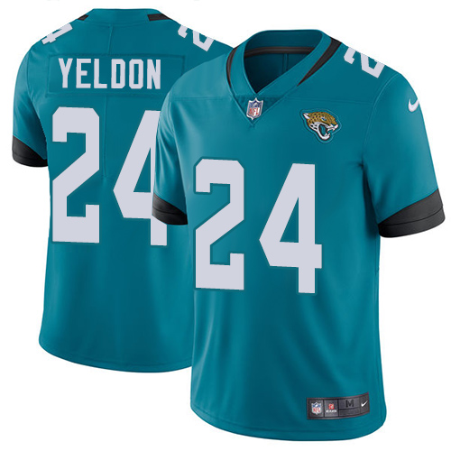 Nike Jaguars #24 T.J. Yeldon Teal Green Alternate Men's Stitched NFL Vapor Untouchable Limited Jersey Nike Jaguars #24 T.J. Yeldon Teal Green Alternate Men's Stitched NFL Vapor Untouchable Limited Jersey
