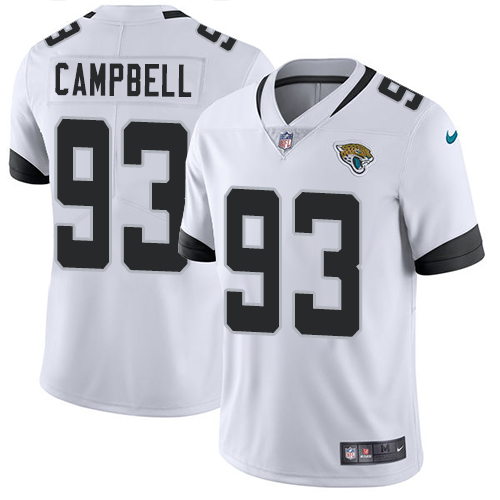 Nike Jaguars #93 Calais Campbell White Men's Stitched NFL Vapor Untouchable Limited Jersey Nike Jaguars #93 Calais Campbell White Men's Stitched NFL Vapor Untouchable Limited Jersey