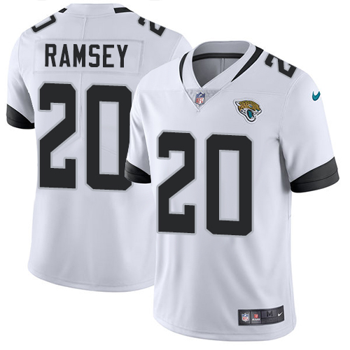Nike Jaguars #20 Jalen Ramsey White Men's Stitched NFL Vapor Untouchable Limited Jersey Nike Jaguars #20 Jalen Ramsey White Men's Stitched NFL Vapor Untouchable Limited Jersey