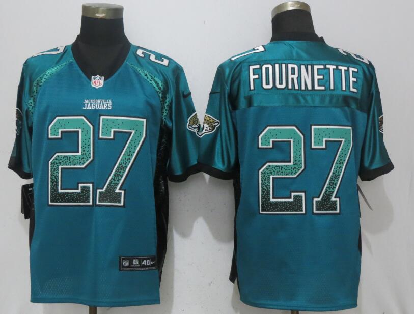 Nike Jacksonville Jaguars #27 Fournette Drift Fashion Green Elite Jersey Nike Jacksonville Jaguars #27 Fournette Drift Fashion Green Elite Jersey