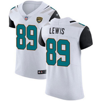 Nike Jaguars #89 Marcedes Lewis White Men's Stitched NFL Vapor Untouchable Elite Jersey Nike Jaguars #89 Marcedes Lewis White Men's Stitched NFL Vapor Untouchable Elite Jersey