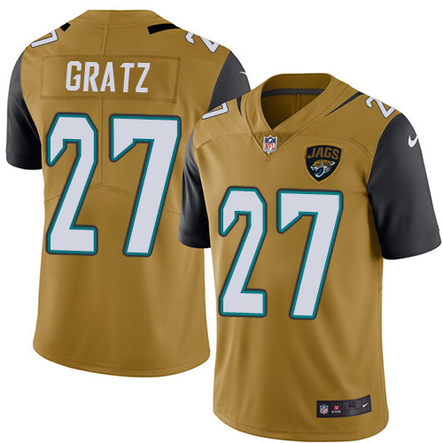 Nike #27 Dwayne Gratz Elite Gold Rush Men's Jacksonville Jaguars Nike #27 Dwayne Gratz Elite Gold Rush Men's Jacksonville Jaguars