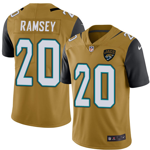 Nike #20 Jalen Ramsey Elite Gold Rush Men's Jacksonville Jaguars Nike #20 Jalen Ramsey Elite Gold Rush Men's Jacksonville Jaguars