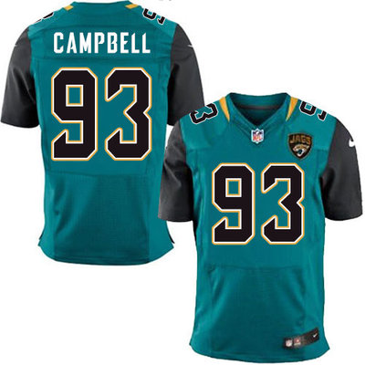 Nike Jaguars #93 Calais Campbell Teal Green Team Color Men's Stitched NFL Elite Jersey Nike Jaguars #93 Calais Campbell Teal Green Team Color Men's Stitched NFL Elite Jersey