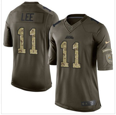 Nike Jacksonville Jaguars #11 Marqise Lee Green Men's Stitched NFL Limited Salute to Service Jersey Nike Jacksonville Jaguars #11 Marqise Lee Green Men's Stitched NFL Limited Salute to Service Jersey