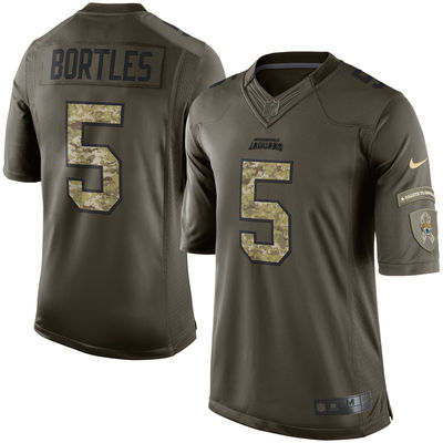 Men's Jacksonville Jaguars 5 Blake Bortles Nike Green Salute To Service Limited Jersey Men's Jacksonville Jaguars 5 Blake Bortles Nike Green Salute To Service Limited Jersey