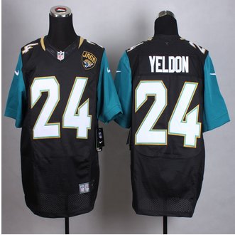 New Jacksonville Jaguars #24 T.J. Yeldon Black Alternate Men's Stitched NFL Elite jersey New Jacksonville Jaguars #24 T.J. Yeldon Black Alternate Men's Stitched NFL Elite jersey