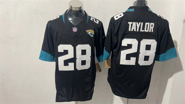 Men's Jacksonville Jaguars #28 Fred Taylor Black 2026 F.U.S.E. Vapor Untouchable Limited Stitched Jersey