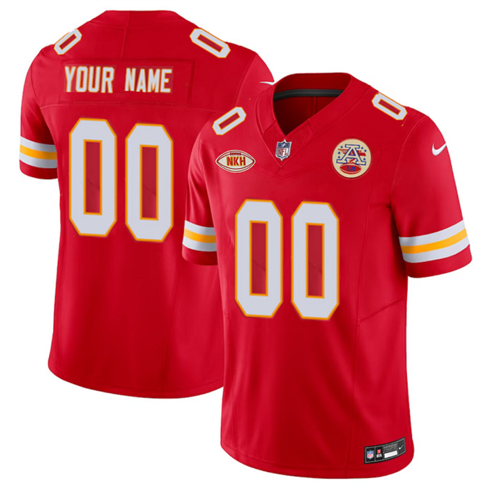 Men’s Kansas City Chiefs Active Player Custom Red 2023 F.U.S.E. With NKH Patch Vapor Untouchable Limited Stitched Jersey Men’s Kansas City Chiefs Active Player Custom Red 2023 F.U.S.E. With NKH Patch Vapor Untouchable Limited Stitched Jersey