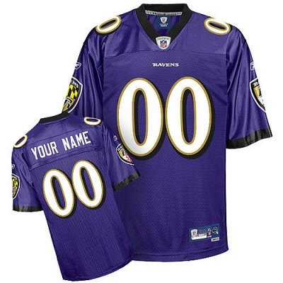 Customized Baltimore Ravens Jersey Eqt Purple Team Color Football Jersey Customized Baltimore Ravens Jersey Eqt Purple Team Color Football Jersey
