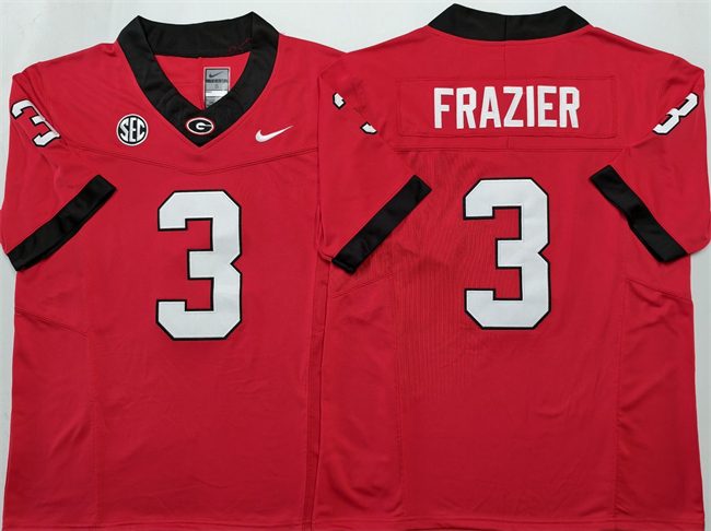 Georgia Bulldogs #3 Nate Frazier Red 2025 F.U.S.E. Stitched Jersey Georgia Bulldogs #3 Nate Frazier Red 2025 F.U.S.E. Stitched Jersey