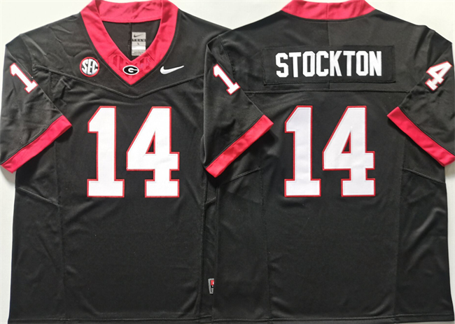 Georgia Bulldogs #14 Gunner Stockton Black 2024 F.U.S.E. Stitched Jersey Georgia Bulldogs #14 Gunner Stockton Black 2024 F.U.S.E. Stitched Jersey