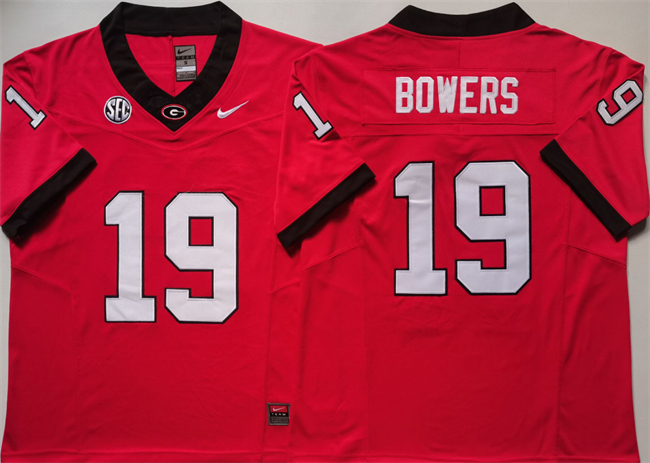 Georgia Bulldogs #19 Brock Bowers Red 2024 F.U.S.E. Stitched Jersey Georgia Bulldogs #19 Brock Bowers Red 2024 F.U.S.E. Stitched Jersey
