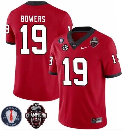 Men's Georgia Bulldogs Custom Red 2022 National Champions Stitched Football Jersey Men's Georgia Bulldogs Custom Red 2022 National Champions Stitched Football Jersey